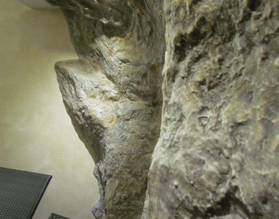 Felsen detail bei Sauna
