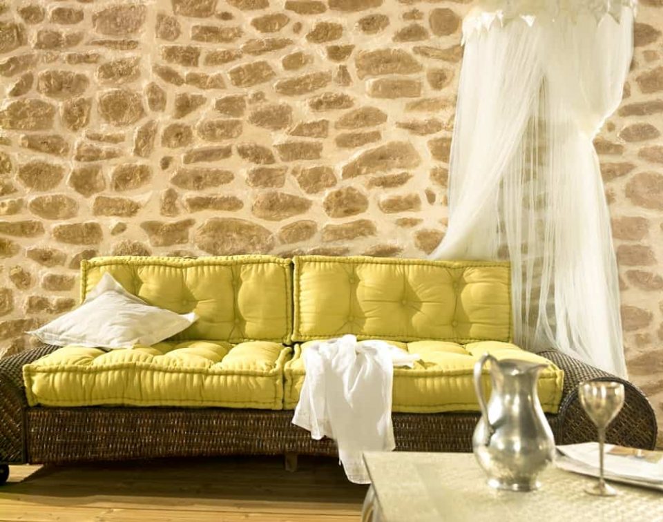 Mediterrane Steinwand Florina